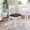 Sėdynių pagalvėlės 4 pcs Tamsiai pilka 45 x 45 cm