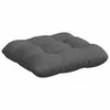 Sėdynių pagalvėlės 4 pcs Tamsiai pilka 45 x 45 x 12 cm audinys