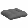 Sėdynių pagalvėlės 4 pcs Tamsiai pilka 45 x 45 cm