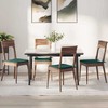 Sėdynių pagalvėlės 4 pcs Tamsiai žalia 40 x 40 x 3 cm audinys