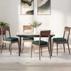Sėdynių pagalvėlės 4 pcs Tamsiai žalia 40 x 40 x 12 cm audinys