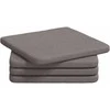 Sėdynių pagalvėlės 4 pcs Taupe 40 x 40 x 3 cm audinys
