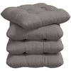 Sėdynių pagalvėlės 4 pcs Taupe 40 x 40 x 12 cm audinys