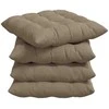 Sėdynių pagalvėlės 4 pcs Taupe 40 x 40 x 6 cm Mikropluoštas