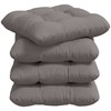 Sėdynių pagalvėlės 4 pcs Taupe 45 x 45 x 12 cm audinys
