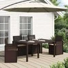 Sėdynių pagalvėlės 4 pcs Taupe 47 x 36 x 2 cm Poliesteris
