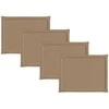 Sėdynių pagalvėlės 4 pcs Taupe 47 x 36 x 2 cm Poliesteris