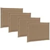 Sėdynių pagalvėlės 4 pcs Taupe 47 x 36 x 2 cm Poliesteris