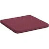 Sėdynių pagalvėlės 4 pcs Vyno raudona 40 x 40 x 3 cm audinys