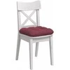 Sėdynių pagalvėlės 4 pcs Vyno raudona 40 x 40 x 12 cm audinys