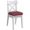 Sėdynių pagalvėlės 4 pcs Vyno raudona 45 x 45 x 12 cm audinys