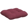 Sėdynių pagalvėlės 4 pcs Vyno raudona 45 x 45 x 12 cm audinys
