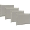 Sėdynių pagalvėlės 4 vnt. Poliesteris Šviesiai pilka