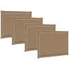 Sėdynių pagalvėlės 4 vnt. Poliesteris Taupe 47 x 36 x 2 cm