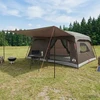 Šeimos palapinė 16 asmeniui Ruda Pilka Poliesteris ir plienas