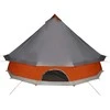Šeimos palapinė, pilka ir oranžinė, 10 vietų, tipi