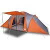 Šeimos palapinė, pilka ir oranžinė, šešiavietė, kupolinė