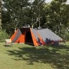 Tipi palapinė Pilka ir oranžinė 660 x 456 x 200 cm tafta