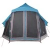 Tipi palapinė su stogu Mėlyna 404 x 370 x 270 cm tafta