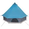 Tipi palapinė su stogu Mėlyna 400 x 346 x 250 cm tafta