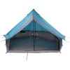 Tipi palapinė su stogu Mėlyna 400 x 346 x 250 cm tafta