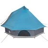 Tipi palapinė su stogu Mėlyna 400 x 346 x 250 cm tafta