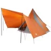 Tipi palapinė Pilka ir oranžinė 510 x 690 x 330 cm tafta