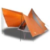 Tipi palapinė Pilka ir oranžinė 510 x 690 x 330 cm tafta