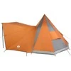 Tipi palapinė Pilka ir oranžinė 510 x 690 x 330 cm tafta