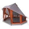 Tipi palapinė Pilka ir oranžinė 404 x 370 x 270 cm tafta