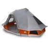 Tipi palapinė Pilka ir oranžinė 466 x 310 x 240 cm tafta