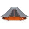 Tipi palapinė Pilka ir oranžinė 466 x 310 x 240 cm tafta