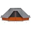Tipi palapinė Pilka ir oranžinė 680 x 430 x 270 cm tafta