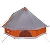Tipi palapinė Pilka ir oranžinė 400 x 346 x 250 cm tafta