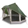 Tipi palapinė su stogu Žalia 404 x 370 x 270 cm tafta