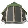 Tipi palapinė su stogu Žalia 404 x 370 x 270 cm tafta