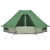 Tipi palapinė su stogu Žalia 466 x 310 x 240 cm tafta