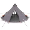 Tipi palapinė Pilka ir oranžinė 560 x 560 x 300 cm tafta