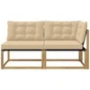 Sekcija sofa vienetai su pagalve Balta 162,5 x 83 x 73 cm