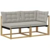 Sekcija sofa vienetai su pagalve Balta 162,5 x 83 x 73 cm