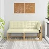 Sekcija sofa vienetai su pagalve Balta 162,5 x 83 x 73 cm