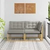 Sekcija sofa vienetai su pagalve Balta 162,5 x 83 x 73 cm