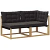 Sekcija sofa vienetai su pagalve Balta 162,5 x 83 x 73 cm