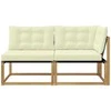 Sekcija sofa vienetai su pagalve Balta 162,5 x 83 x 73 cm