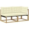 Sekcija sofa vienetai su pagalve Balta 162,5 x 83 x 73 cm