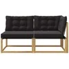 Sekcija sofa vienetai su pagalve Balta 162,5 x 83 x 73 cm