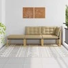Sekcija sofa vienetai su pagalve Balta 241,5 x 83 x 73 cm