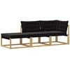 Sekcija sofa vienetai su pagalve Balta 241,5 x 83 x 73 cm