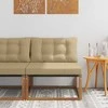 Sekcija sofa vienetai Kietasis akacijos medis ir Textilene