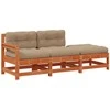 Sekcija sofa vienetai su pagalve Vaško ruda 190 x 62 x 70,5cm
